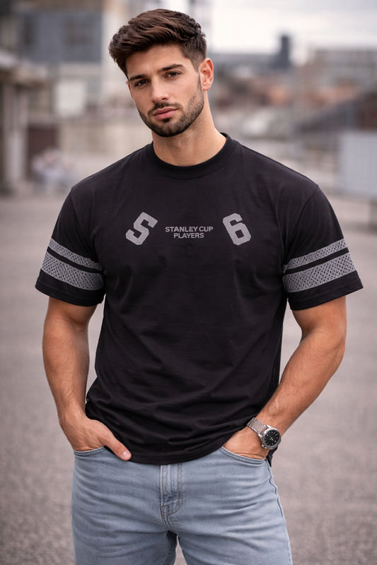 Men’s Black XLVII Champion 56 Printed T-Shirt