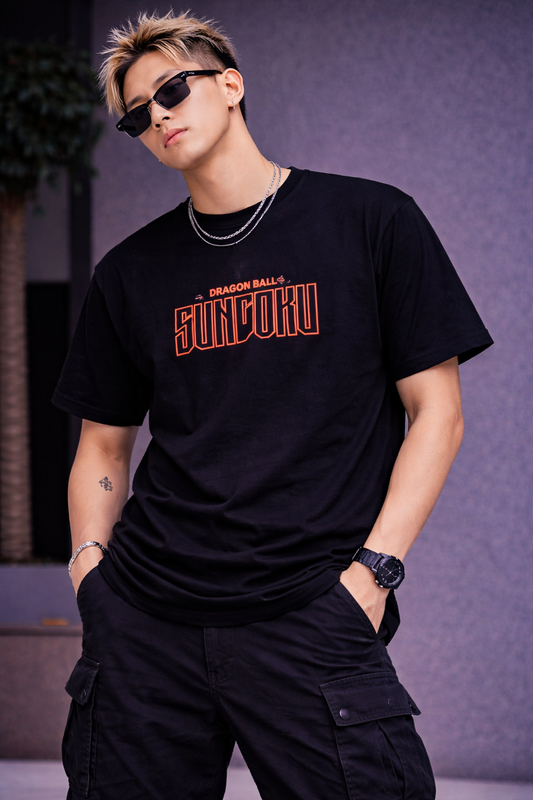 Men’s Black Son Goku Dragon Ball Anime Graphic T-Shirt