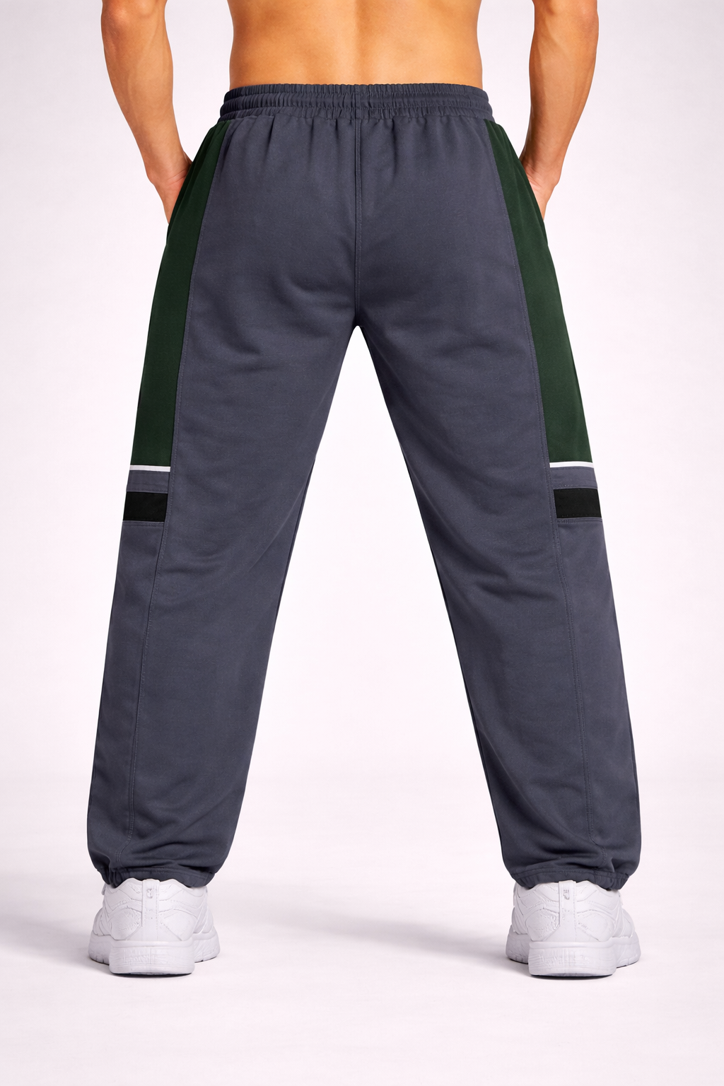 Men’s Charcoal Grey & Forest Green JORDANAIR23 Printed Track Pants
